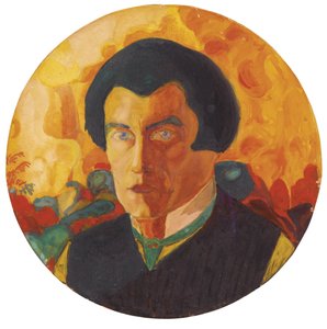 Autoportret, 1908-1910 autorstwa Kazimir Severinovich Malevich