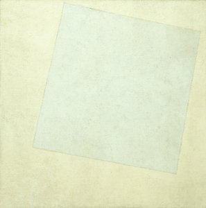 Kompozycja suprematystyczna. Białe na białym, 1918 autorstwa Kazimir Severinovich Malevich
