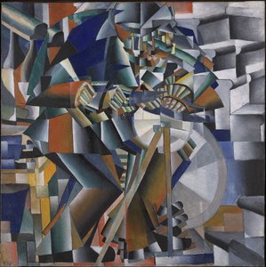 Szlifierka do noży lub zasada błyszczenia, 1912-3 autorstwa Kazimir Severinovich Malevich