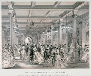 Przyjęcie dla sułtana Turcji, Guildhall, City of London, 1867