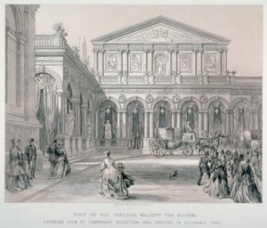 Wizyta Abd-ul-Aziza, sułtana Turcji w Guildhall, City of London, 1867.