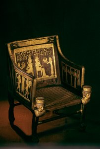 Krzesło księżniczki Sitamun, "córki Amona" (ok. 1370 p.n.e. - nieznany) było starożytnym..., 2009 (zdjęcie) autorstwa Kenneth Garrett
