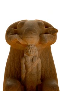 Taharka i sfinks z głową Barana, Gebel Barkal, Czarni Faraonowie, Nubijczycy, Sudan, National..., 2007 (zdjęcie) autorstwa Kenneth Garrett