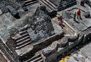 Tenochtitlan, Templo Mayor, Aztekowie, kalendarz, Meksyk, archeologia, miasto Meksyk, instytut..., 2010 (zdjęcie) autorstwa Kenneth Garrett
