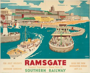 Plakat Southern Railway reklamujący Ramsgate autorstwa Kenneth Shoesmith and Verney L. Danvers