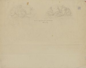 (Rotunda Kapitolu Stanu Iowa) (studium dla Two Lunettes) autorstwa Kenyon Cox