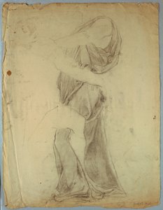 Studium draperii do „Jacob Wrestling with the Angel” autorstwa Kenyon Cox