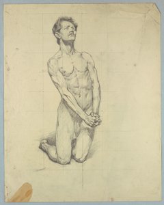 Studium postaci do „Kuszenia św. Antoniego” autorstwa Kenyon Cox