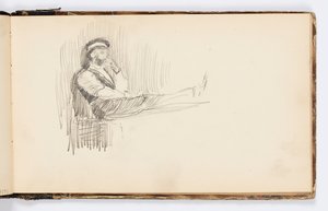 Strona szkicownika autorstwa Kenyon Cox