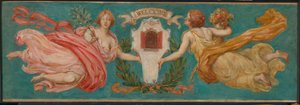 Studiuj dla Murala w hotelu Manhattan, Peace and Plenty, ca. 1901. autorstwa Kenyon Cox