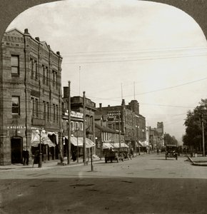 Grafton Street, Charlottetown, Wyspa Księcia Edwarda, Kanada, początek XX wieku. autorstwa Keystone View Company