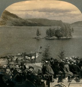 Podróż przez Zaczarowany Kraj Trossachów, Szkocja, 1902. autorstwa Keystone View Company