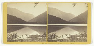Franconia Notch z jeziora Echo, 185575. Twórcy: Kilburn Brothers, BW Kilburn.