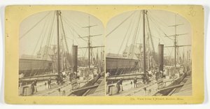 Widok z T Wharf, Boston, Mass, 185575. Twórcy: Kilburn Brothers, BW Kilburn.