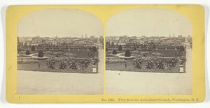 Widok z terenów rolniczych, Waszyngton, D.C., 185575. Twórcy: Kilburn Brothers, BW Kilburn. autorstwa Kilburn Brothers, BW Kilburn