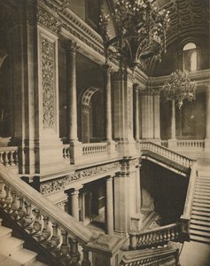 „Marmurowe balustrady klatki schodowej w Ministerstwie Spraw Zagranicznych”, ok. 1935.