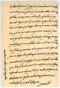 List Jakuba I do jego syna Karola, księcia Walii, 10 sierpnia 1623 r. autorstwa King James I
