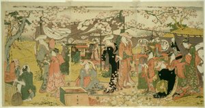 Sprawdź ry B szorstką wersję questa (Oka no Utage) autorstwa Kitagawa Utamaro
