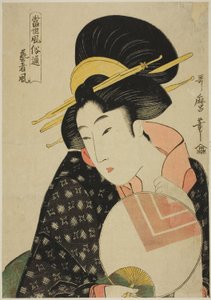 Koneserzy współczesnych manier (Tosei fozoku tsu): Styl Gejszy autorstwa Kitagawa Utamaro