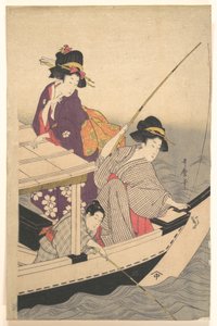 Rybołówstwo autorstwa Kitagawa Utamaro