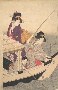 Rybołówstwo, koniec XVIII wieku. autorstwa Kitagawa Utamaro