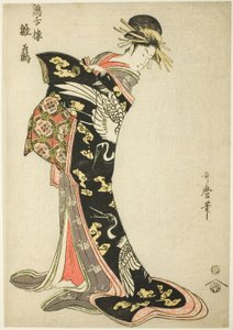 Hinatsuru z Te-kei Zetsuro autorstwa Kitagawa Utamaro