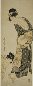 Matka i dziecko autorstwa Kitagawa Utamaro