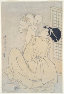 Matka i dziecko autorstwa Kitagawa Utamaro