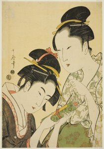Obudziłem się plan d Czas wolny autorstwa Kitagawa Utamaro