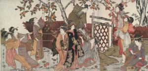 Zbieracze Persymony autorstwa Kitagawa Utamaro