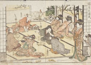 Zasady zachowania w dzielnicy rozrywkowej autorstwa Kitagawa Utamaro