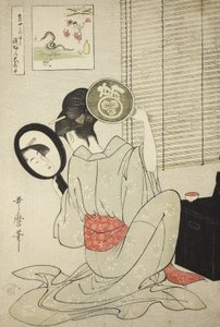 Takashima Ohisa, ok. 1930 r. 1795 autorstwa Kitagawa Utamaro