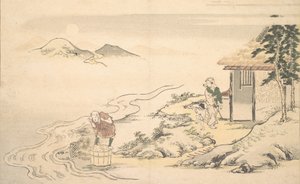 Pełnia księżyca w czasie żniw Imo, ósmy miesiąc 1789. autorstwa Kitagawa Utamaro