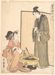 Siódma godzina nocy autorstwa Kitagawa Utamaro