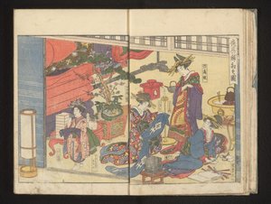 Przygotowania do uroczystości autorstwa Kitagawa Utamaro