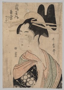 Woman of the Yoshiwara, 1753-1806. autorstwa Kitagawa Utamaro