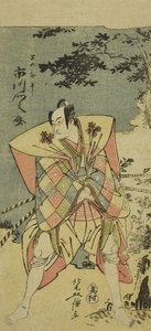 Ichikawa Monnosuke Ichikawa Monnosuke Kura, pozostałość po Tadaomizo, członek rządu frakcji autorstwa Kitao Masanobu