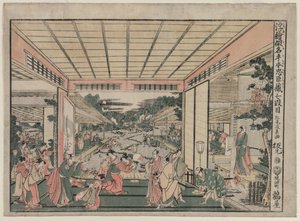 Chushingura: Akt VII (z serii Obrazy Perspektywy dla Skarbca Lojalności) autorstwa Kitao Masayoshi