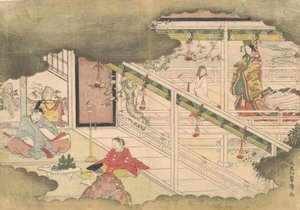 Incydent z Opowieści Ise Ise Monogatari, ca. 1790.