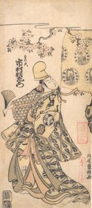 Aktor Ichimura Uzaemon IX, 1769 wcześnie. autorstwa Kitao Shigemasa