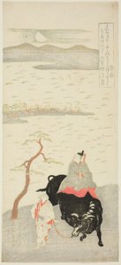 Poeta Sugawara Michizane autorstwa Kitao Shigemasa