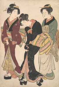 Dwie gejsze i pokojówka, ca. 1790.