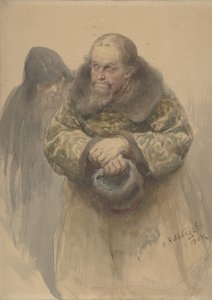 Dwóch Rosjan, 1904. autorstwa Klavdi Vasilevich Lebedev