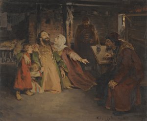 Iwan Groźny autorstwa Klavdi Vasilyevich Lebedev