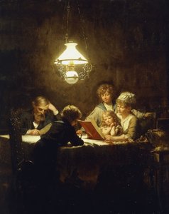 lekcja czytania, autorstwa Knut Ekvall