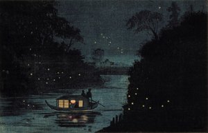 Świetliki w Ochanomizu autorstwa Kobayashi Kiyochika