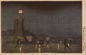 Majowy wieczór na Kudanzace autorstwa Kobayashi Kiyochika