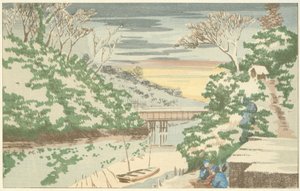 Śnieg w Ochanomizu autorstwa Kobayashi Kiyochika