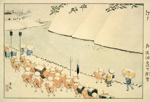 Śnieg w Soto-Sakurada, Kasumigaseki autorstwa Kobayashi Kiyochika