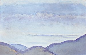 Berge - Góry ... (olej na tekturze) autorstwa Koloman Moser